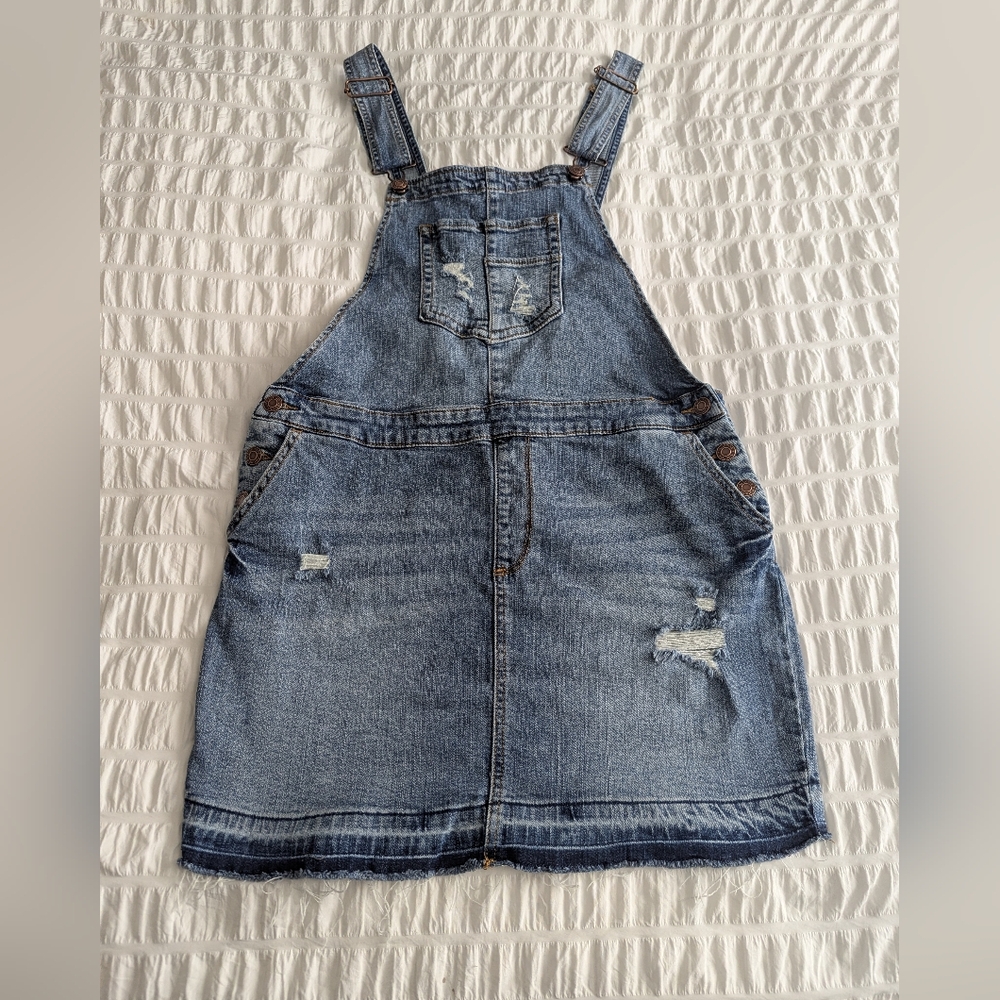 Maurices DenimFlex medium wash skirt overall Sz.M